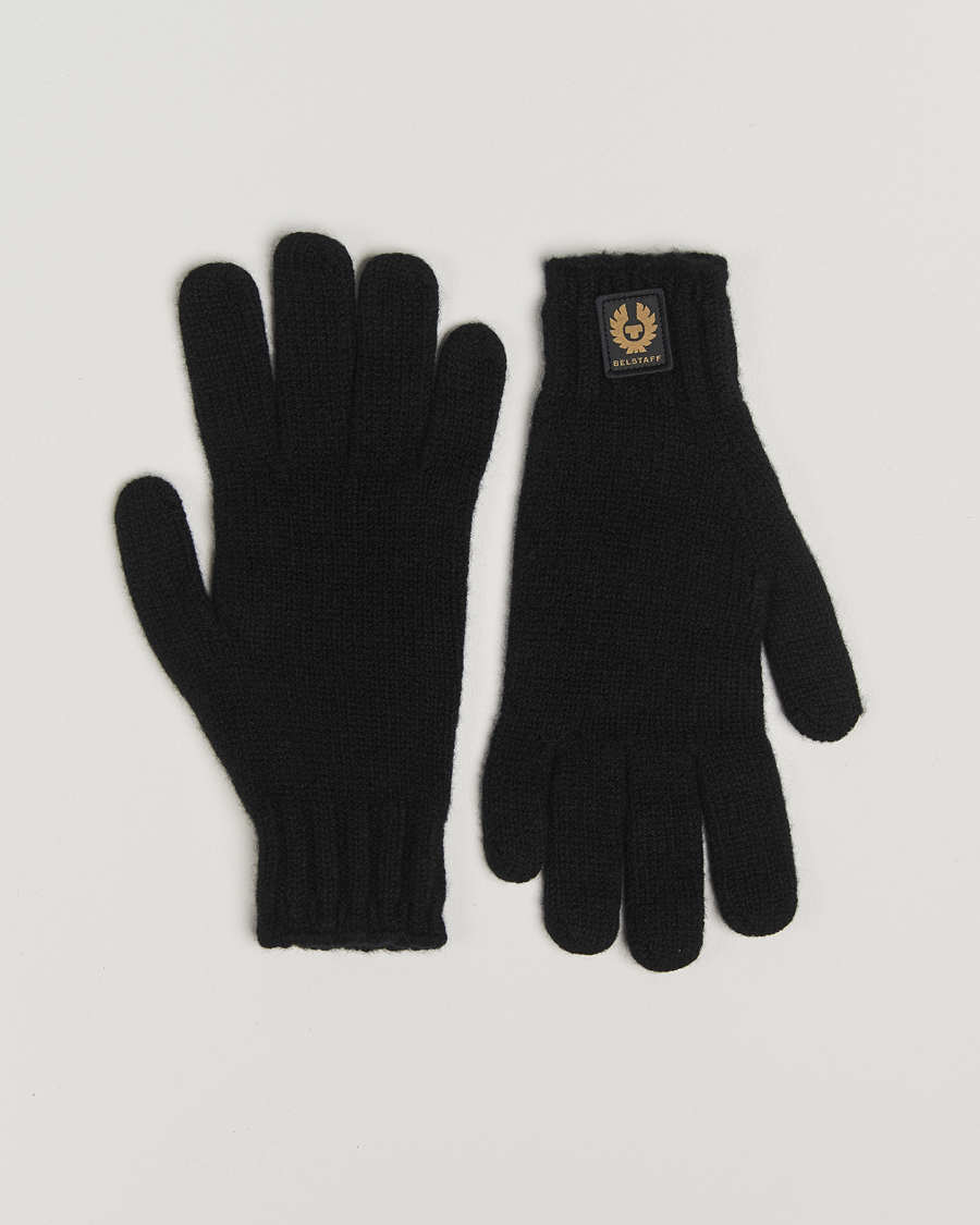 Uomini | Belstaff Watch Wool Glove Black | Belstaff | Watch Wool Glove Black