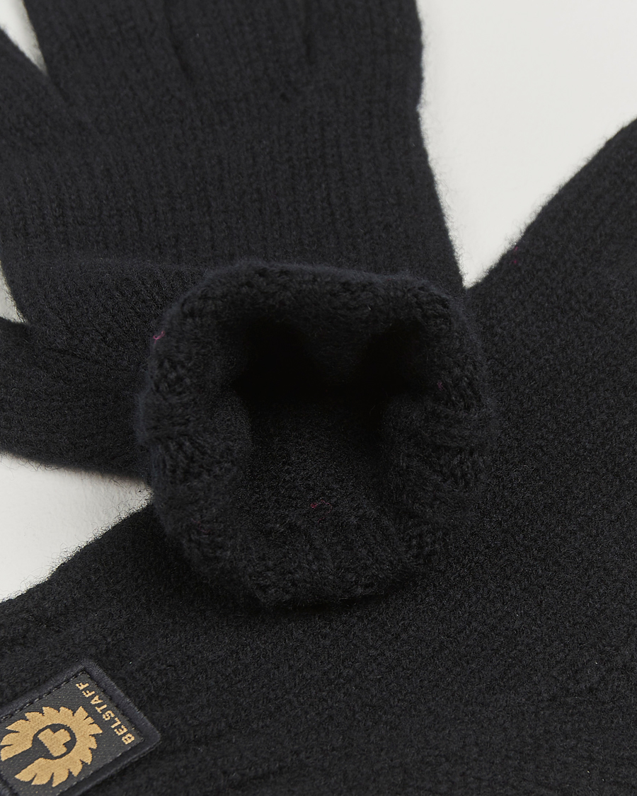 Uomini | Belstaff Watch Wool Glove Black | Belstaff | Watch Wool Glove Black
