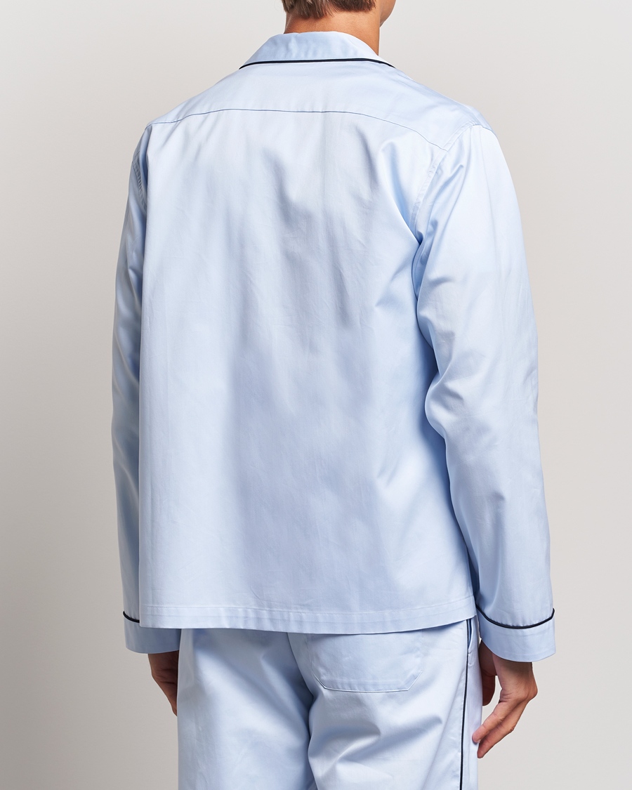 Uomini | Accappatoi & Pigiami | Tekla | Sateen Pyjama Shirt Bellhop Blue