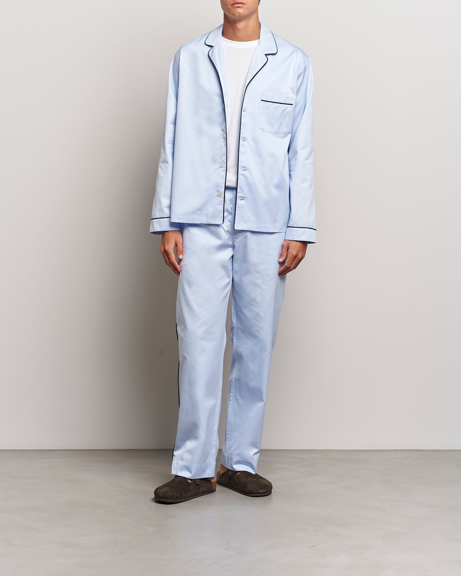 Uomini | Accappatoi & Pigiami | Tekla | Sateen Pyjama Pants Bellhop Blue