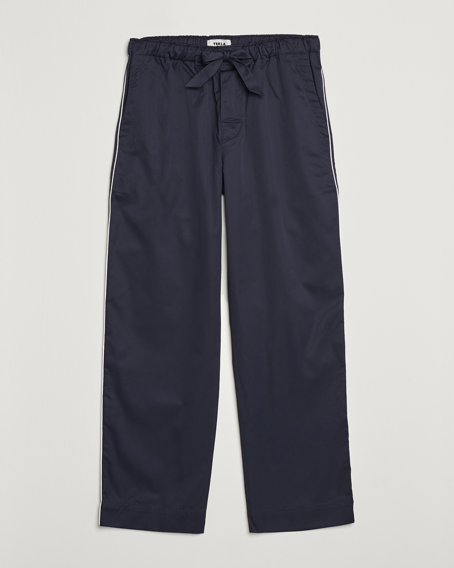 Uomini | Accappatoi & Pigiami | Tekla | Sateen Pyjama Pants Chelsea Navy