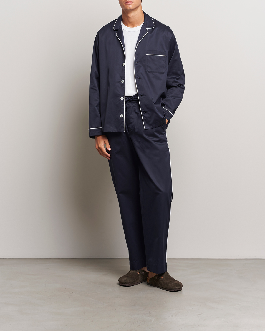 Uomini | Accappatoi & Pigiami | Tekla | Sateen Pyjama Pants Chelsea Navy