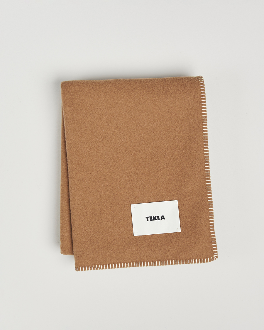 Uomini | Tekla Lambswool Blanket Oak | Tekla | Lambswool Blanket Oak