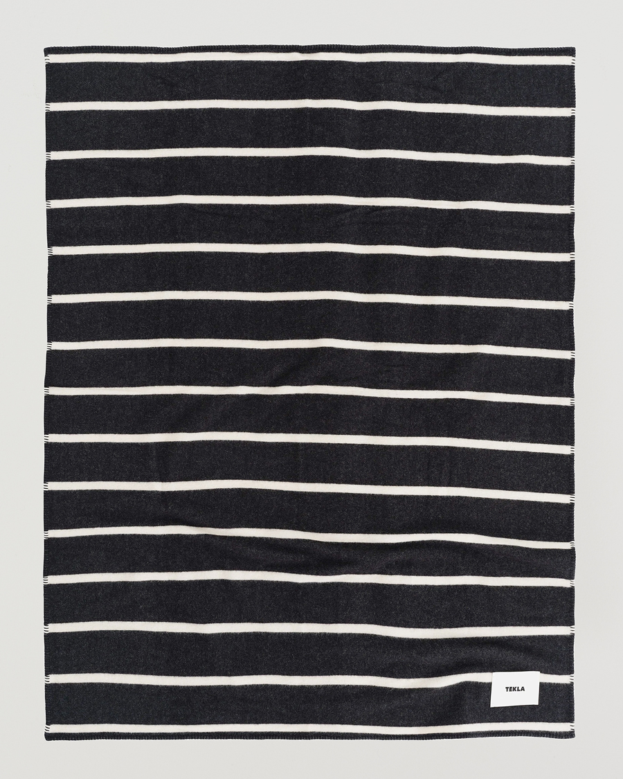 Uomini | Tekla Lambswool Blanket Starling Stripes | Tekla | Lambswool Blanket Starling Stripes