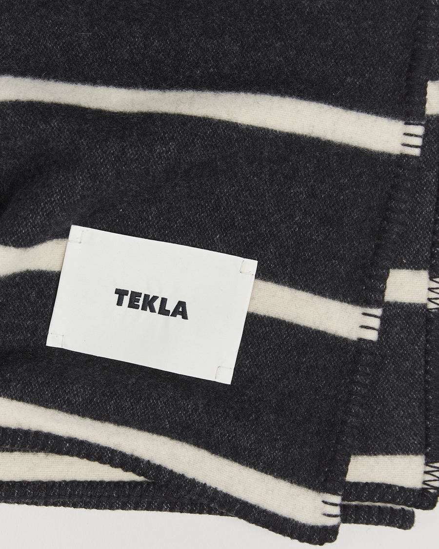 Uomini | Tekla Lambswool Blanket Starling Stripes | Tekla | Lambswool Blanket Starling Stripes