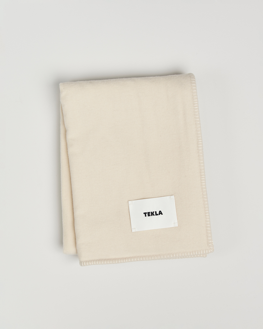Uomini | Tekla Lambswool Blanket Snow | Tekla | Lambswool Blanket Snow