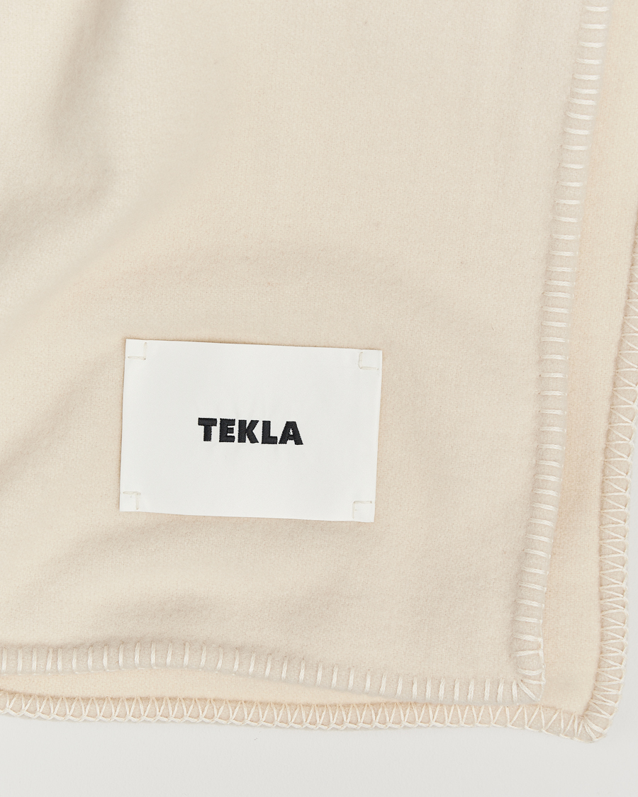Uomini | Tekla Lambswool Blanket Snow | Tekla | Lambswool Blanket Snow