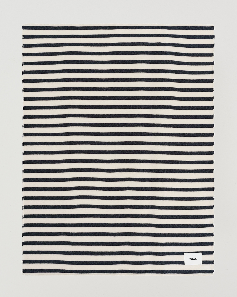 Uomini | Tekla Lambswool Blanket Magpie Stripes | Tekla | Lambswool Blanket Magpie Stripes
