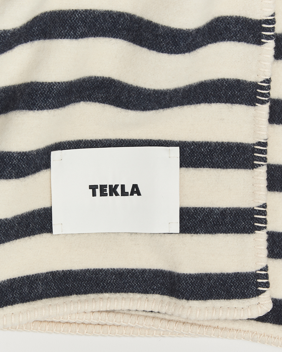Uomini | Tekla Lambswool Blanket Magpie Stripes | Tekla | Lambswool Blanket Magpie Stripes