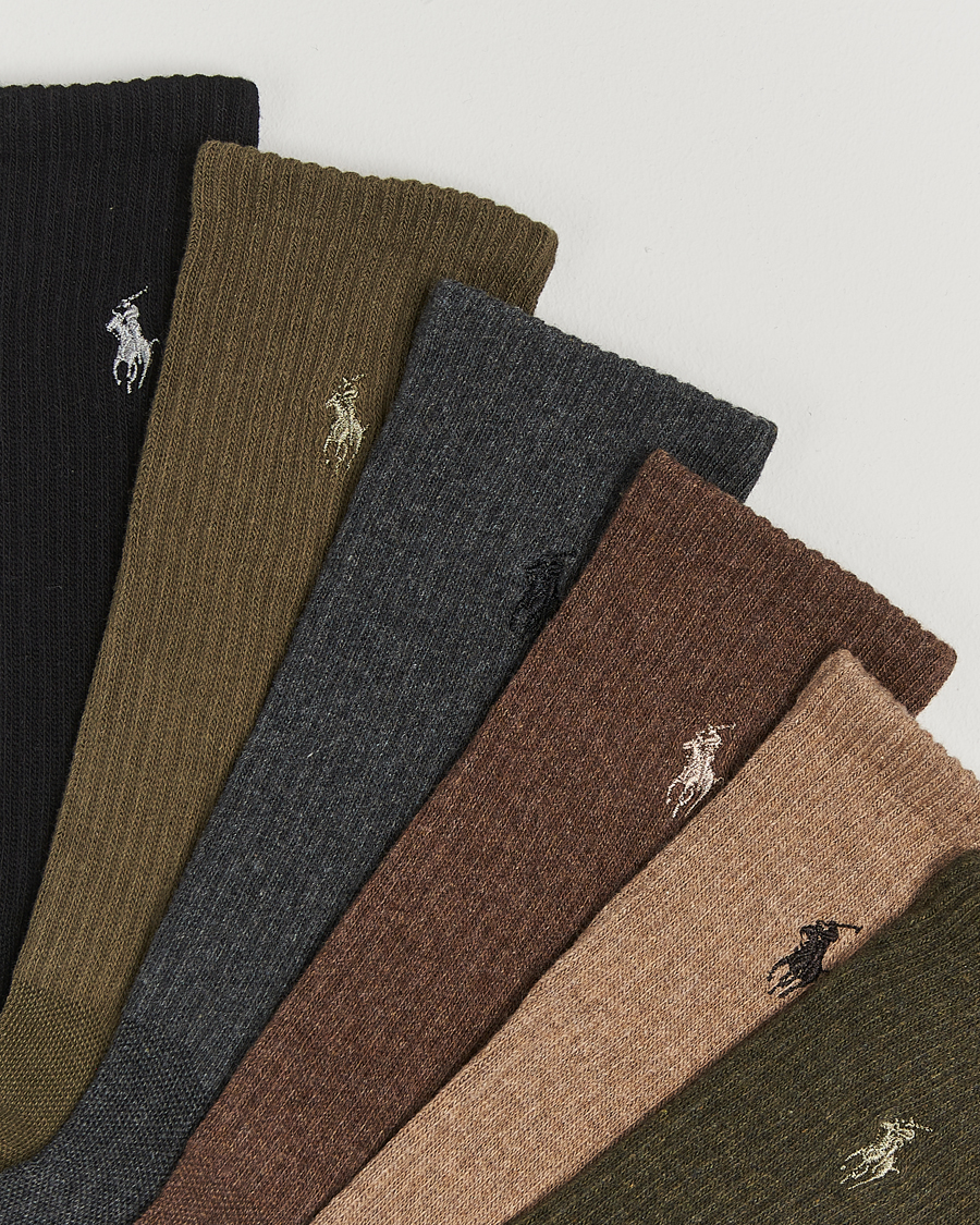 Uomini | Biancheria intima | Polo Ralph Lauren | Polo Ralph Lauren6-Pack Performance Crew SocksBrown