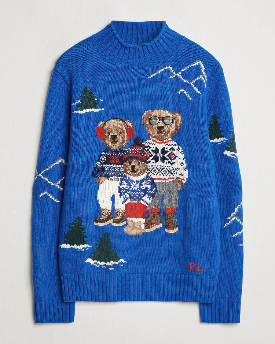 Uomini | Maglieria | Polo Ralph Lauren | Family Bear Knitted Polo Heritage Royal