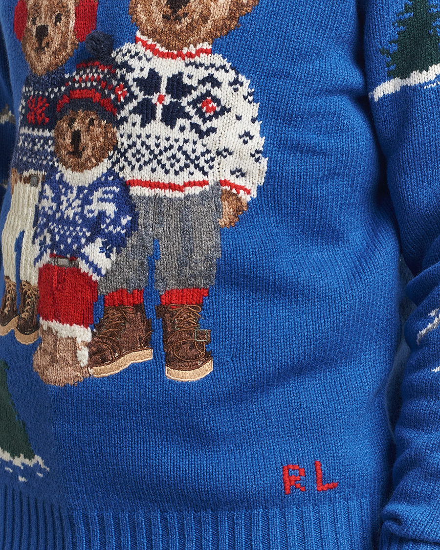 Uomini | Maglieria | Polo Ralph Lauren | Family Bear Knitted Polo Heritage Royal