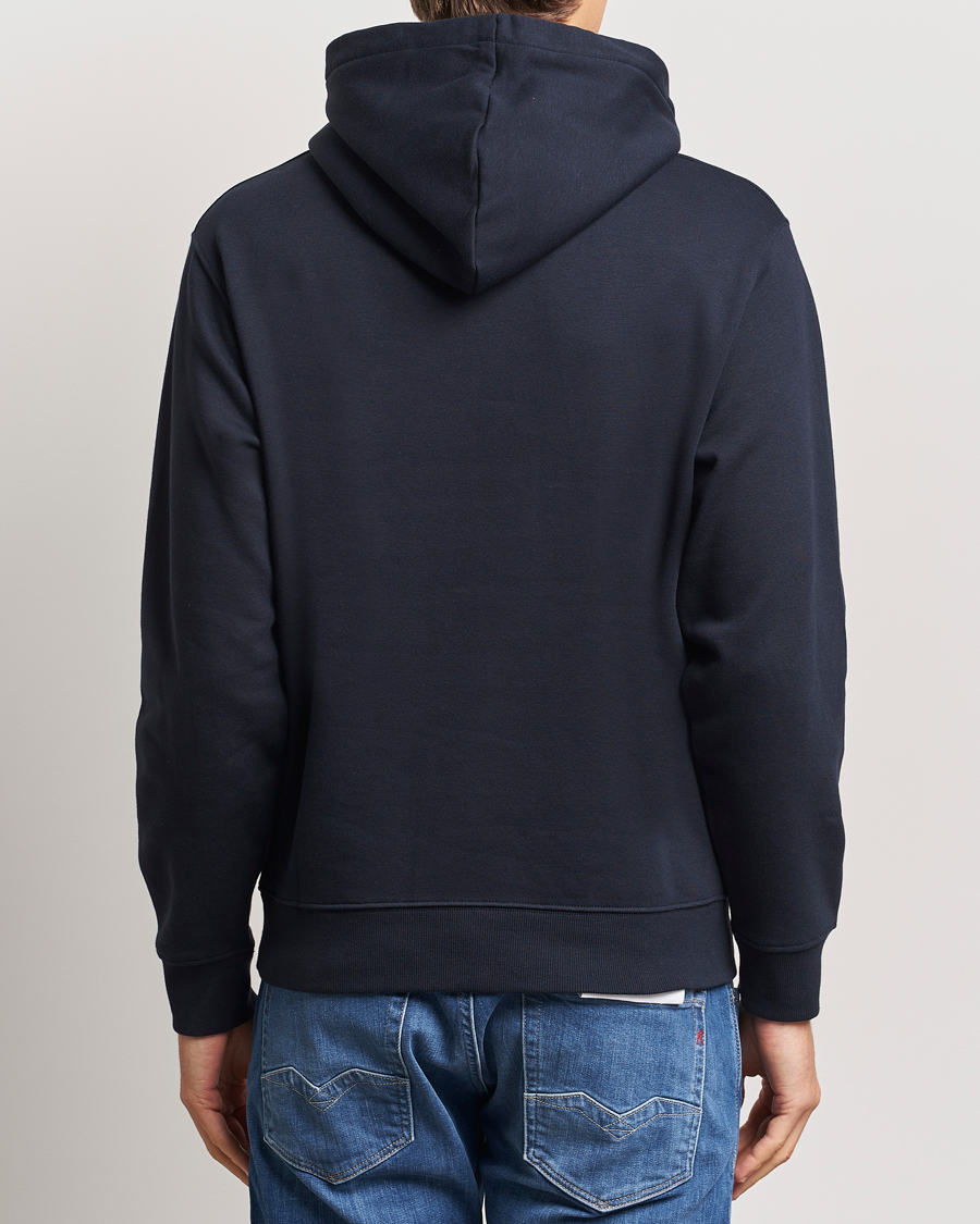 Uomini | Maglieria | Replay | Tonal Logo Hoodie Navy