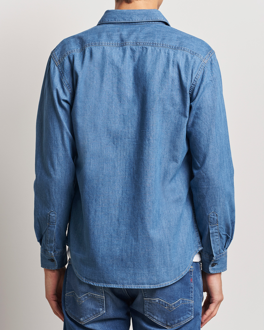 Uomini | Camicie | Replay | Denim Shirt Medium Blue
