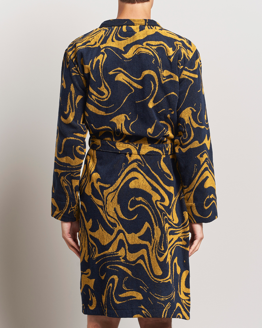 Uomini | Accappatoi & Pigiami | OAS | Marble Robe Black/Yellow