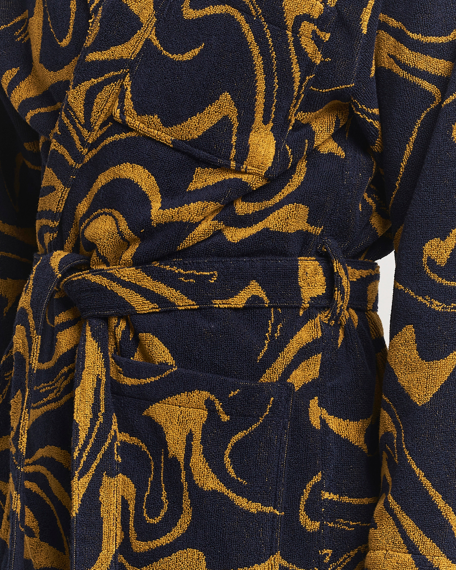 Uomini | Accappatoi & Pigiami | OAS | Marble Robe Black/Yellow