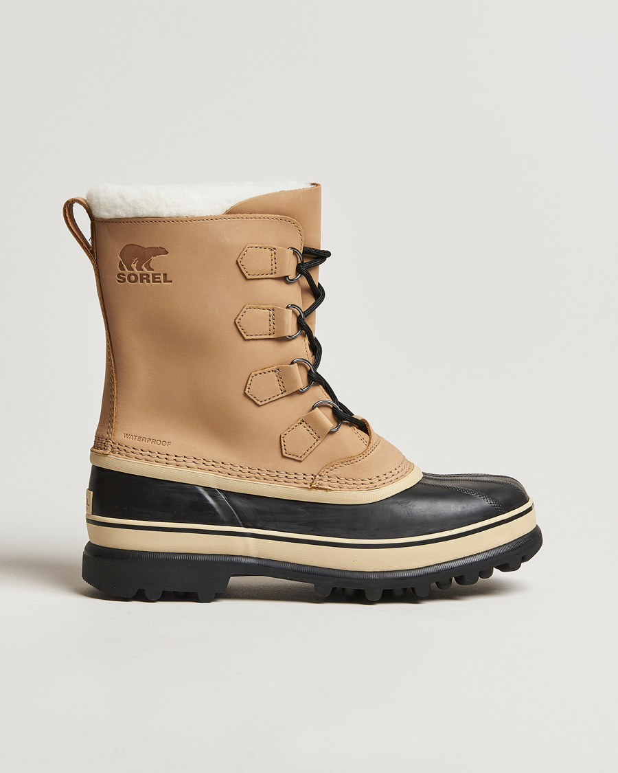 Uomini | Stivali | Sorel | Caribou WP Felt Lined Leather Boots Buff