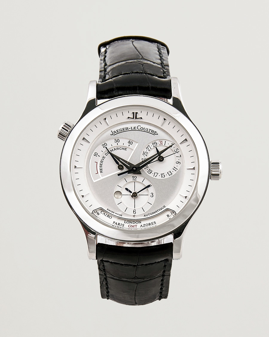 Uomini | Jaeger-LeCoultre Pre-Owned Master Geographic 142.8.92 Silver | Jaeger-LeCoultre Pre-Owned | Master Geographic 142.8.92 Silver