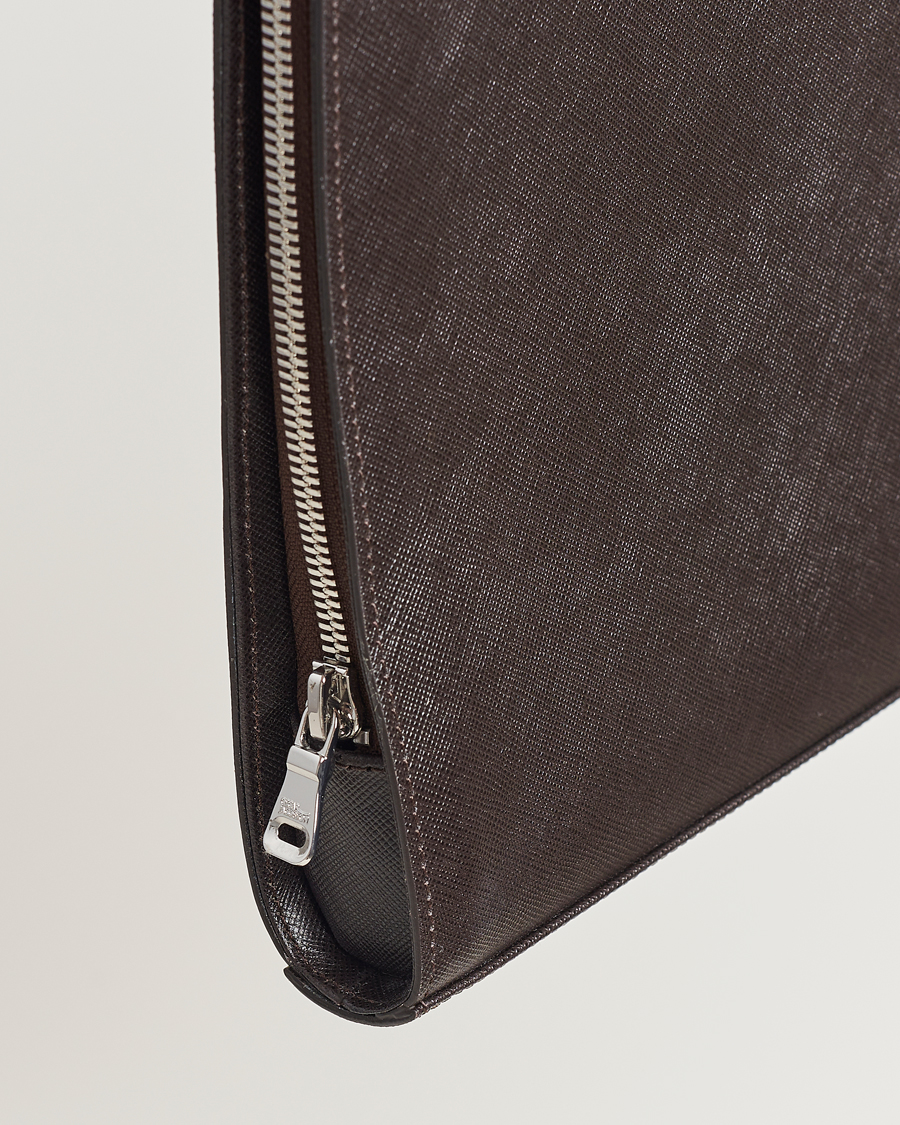 Uomini | Oscar Jacobson Laptop Leather Holder Forastero Brown | Oscar Jacobson | Laptop Leather Holder Forastero Brown