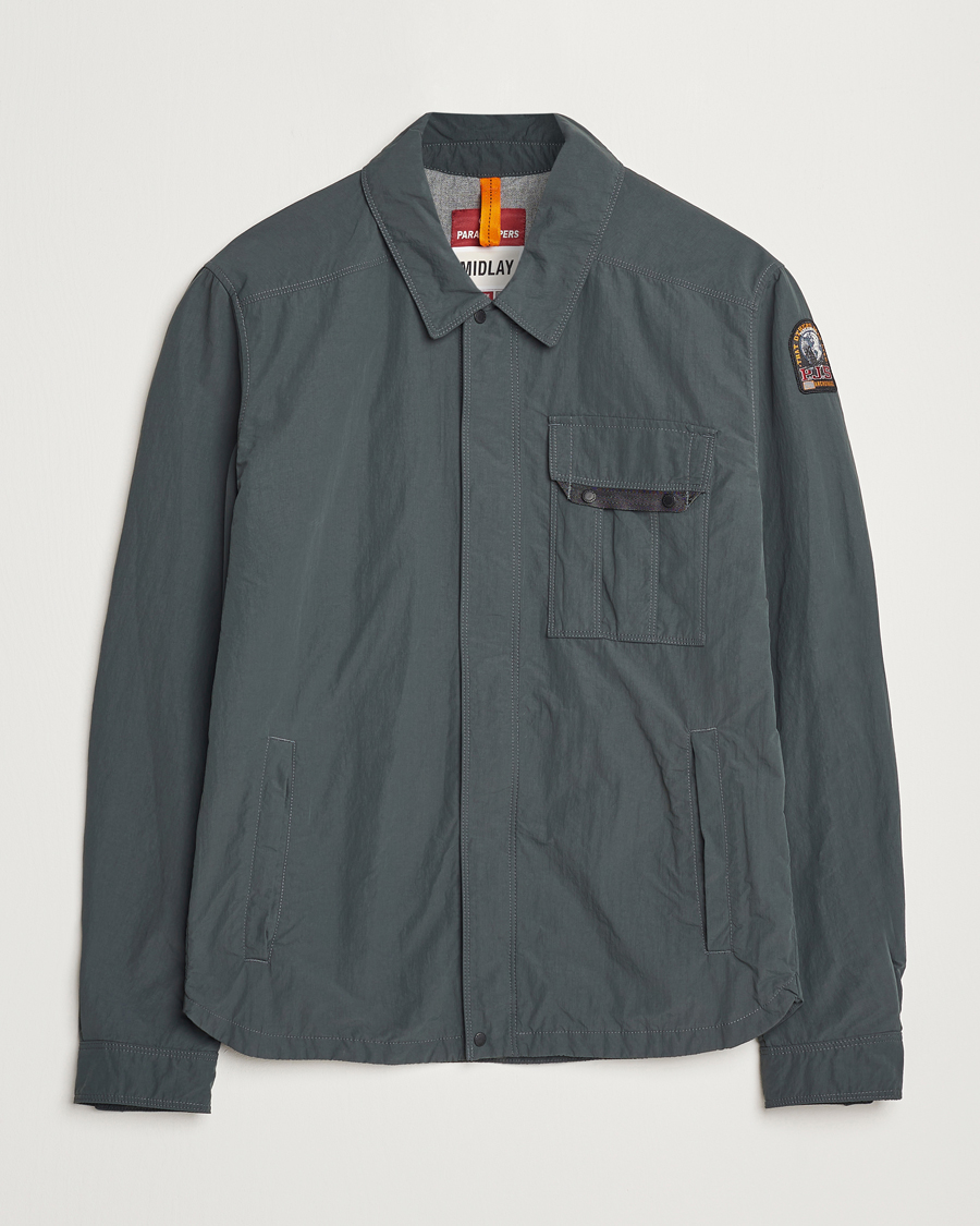 Uomini | Giacche | Parajumpers | Miura Peached Poplin Shirt Jacket Green Gables