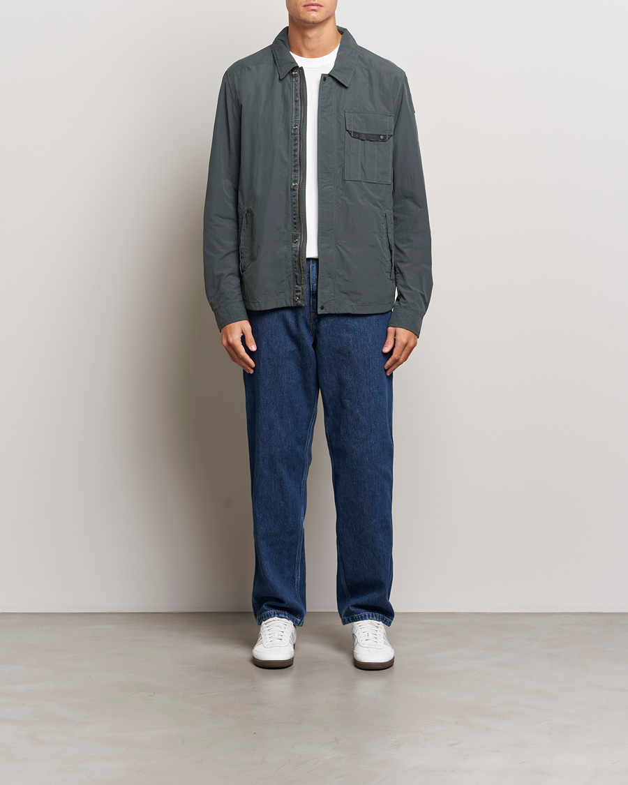 Uomini | Giacche | Parajumpers | Miura Peached Poplin Shirt Jacket Green Gables