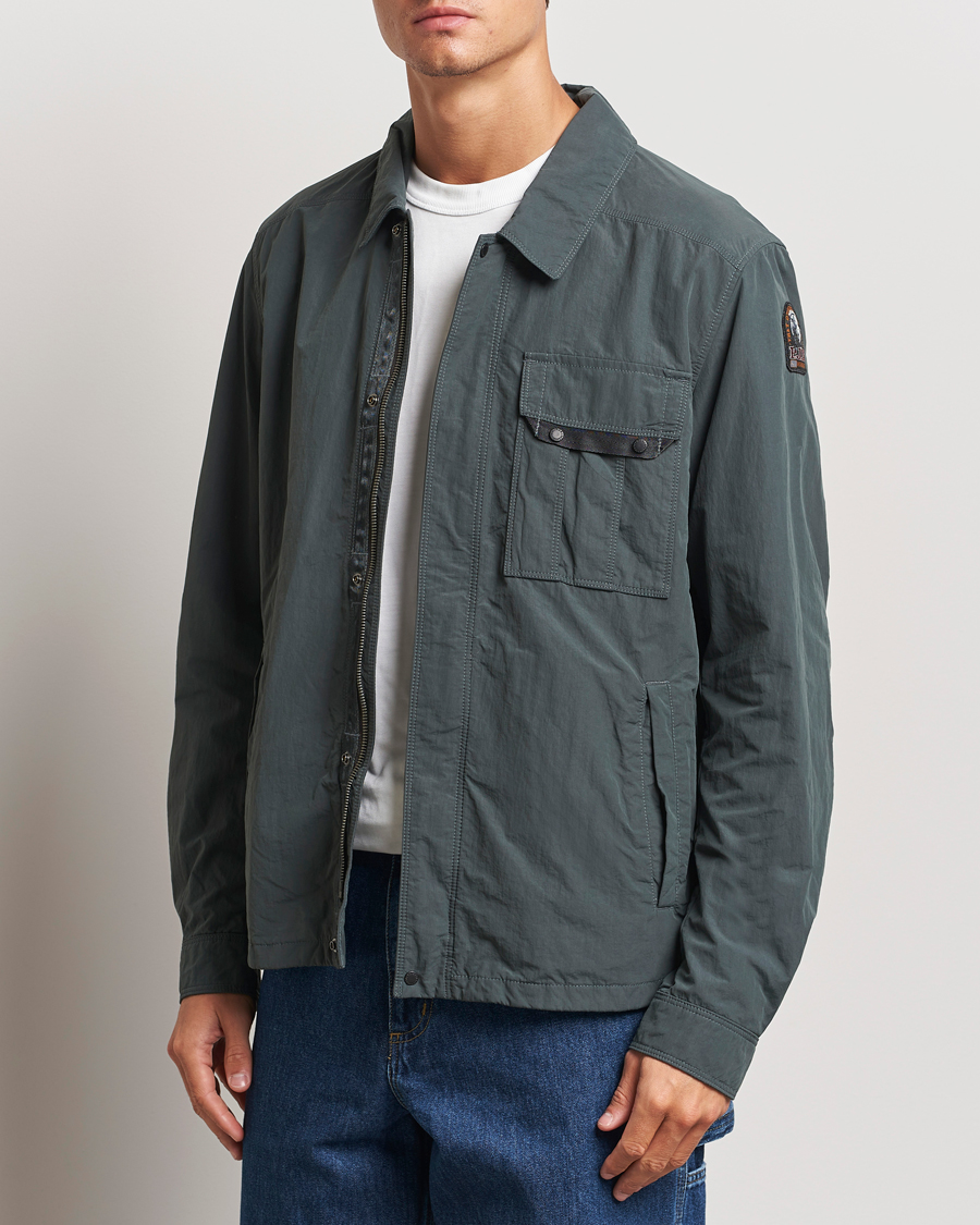 Uomini | Giacche | Parajumpers | Miura Peached Poplin Shirt Jacket Green Gables