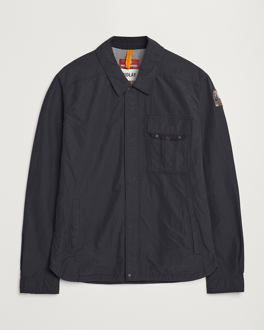 Uomini | Giacche | Parajumpers | Miura Peached Poplin Shirt Jacket Black