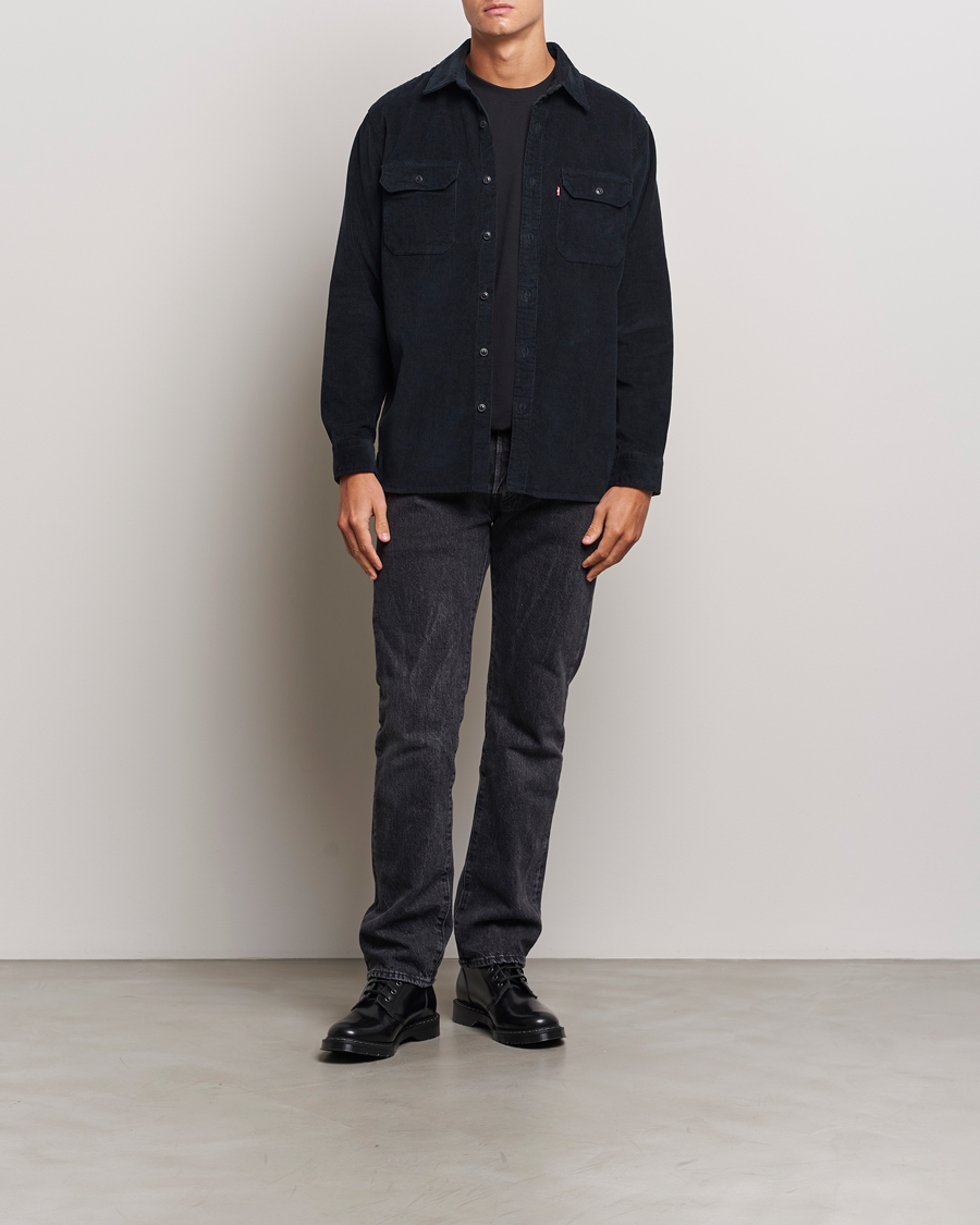 Uomini | Camicie | Levi's | Jackson Corduroy Worker Shirt Jet Black