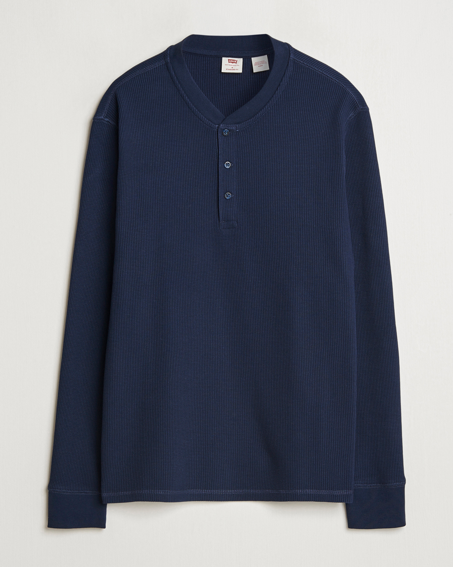 Uomini | Maglieria | Levi's | Thermal Henley Navy Blazer