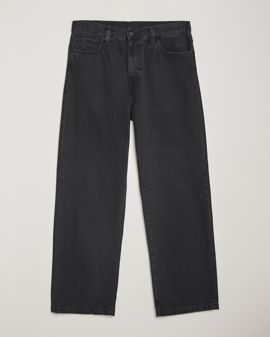 Uomini | Camicie | Carhartt WIP | Landon Pant Robertson Denim Black Stone Washed