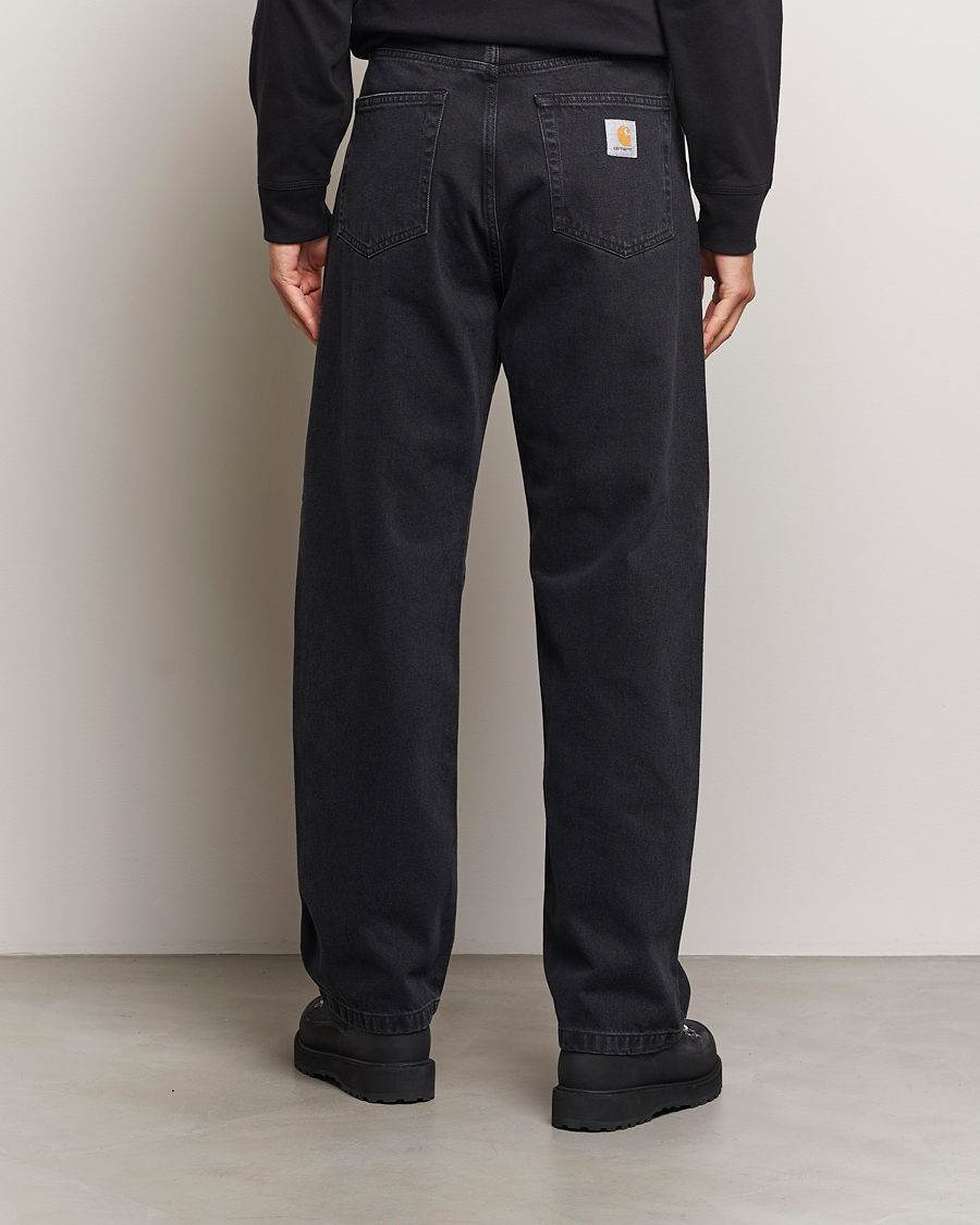 Uomini | Camicie | Carhartt WIP | Landon Pant Robertson Denim Black Stone Washed
