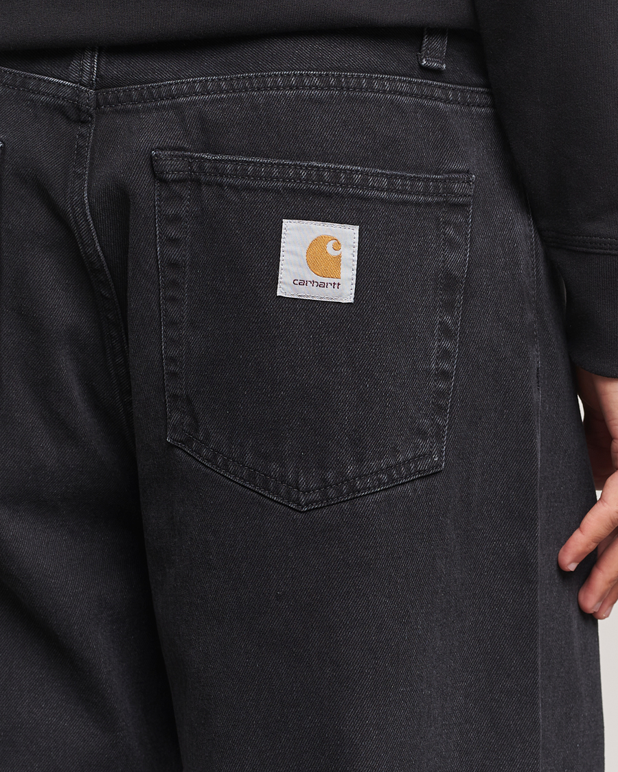Uomini | Camicie | Carhartt WIP | Landon Pant Robertson Denim Black Stone Washed