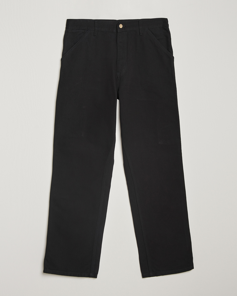 Uomini | Pantaloni | Carhartt WIP | Single Knee Pants Dearborn Canvas Black