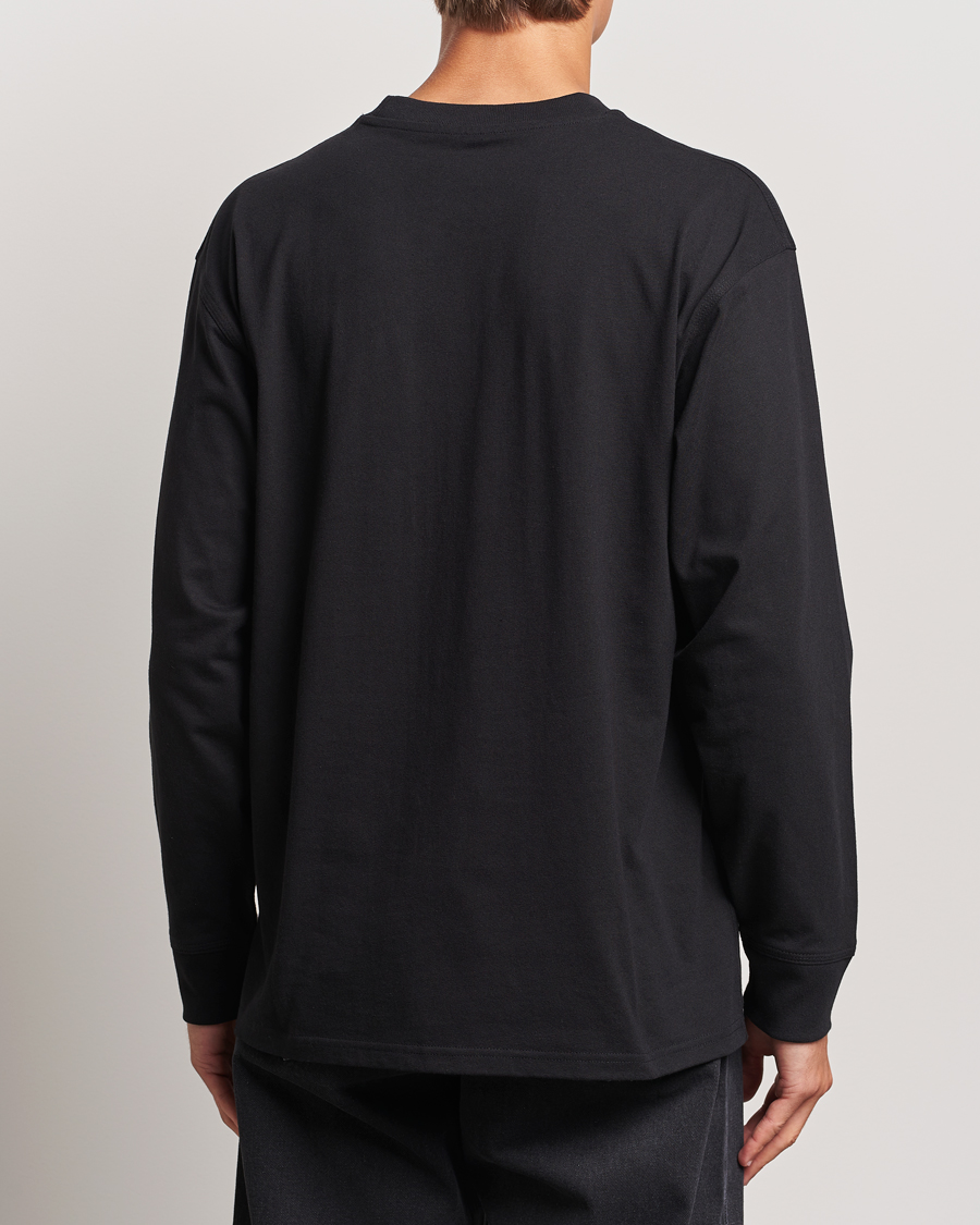 Uomini | T-shirt | Carhartt WIP | American Script Long Sleeve T-Shirt Black
