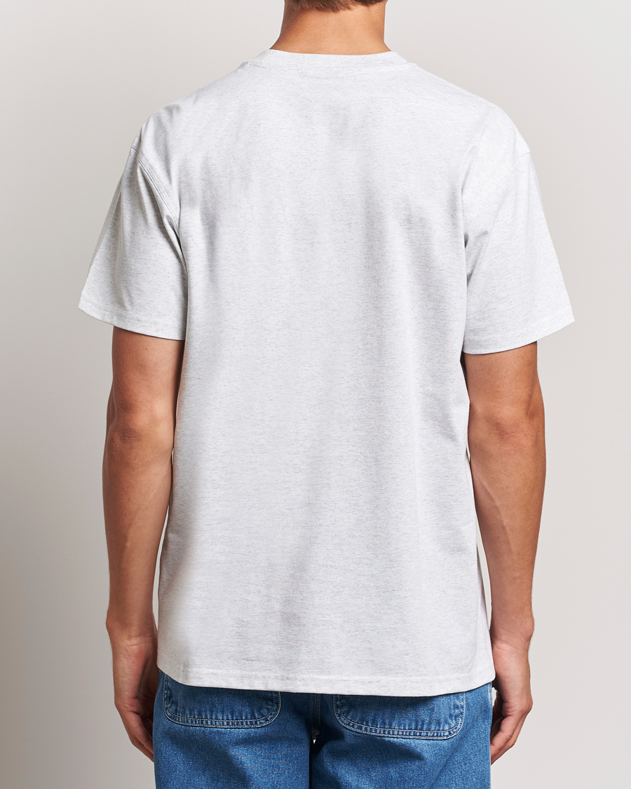 Uomini | T-shirt | Carhartt WIP | American Script Short Sleeve T-Shirt Ash Heather