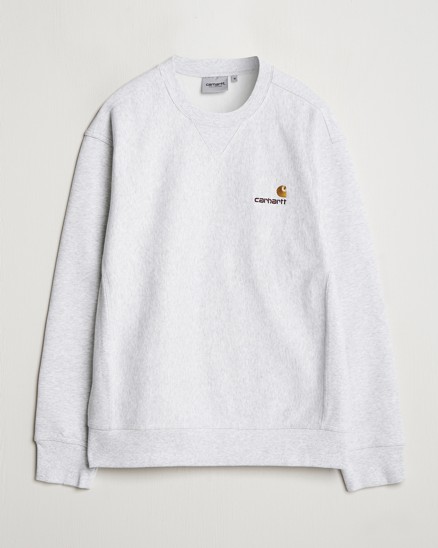Uomini | Maglieria | Carhartt WIP | American Script Sweatshirt Ash Heather