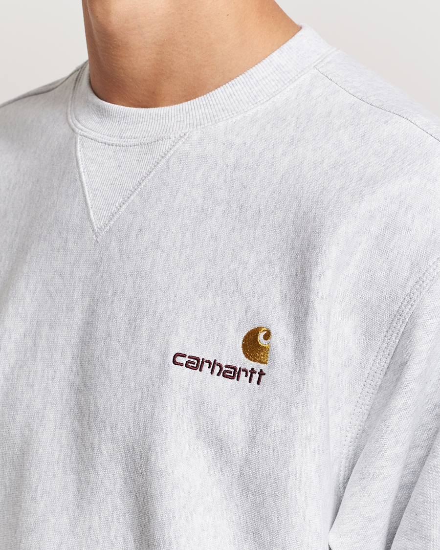 Uomini | Maglieria | Carhartt WIP | American Script Sweatshirt Ash Heather