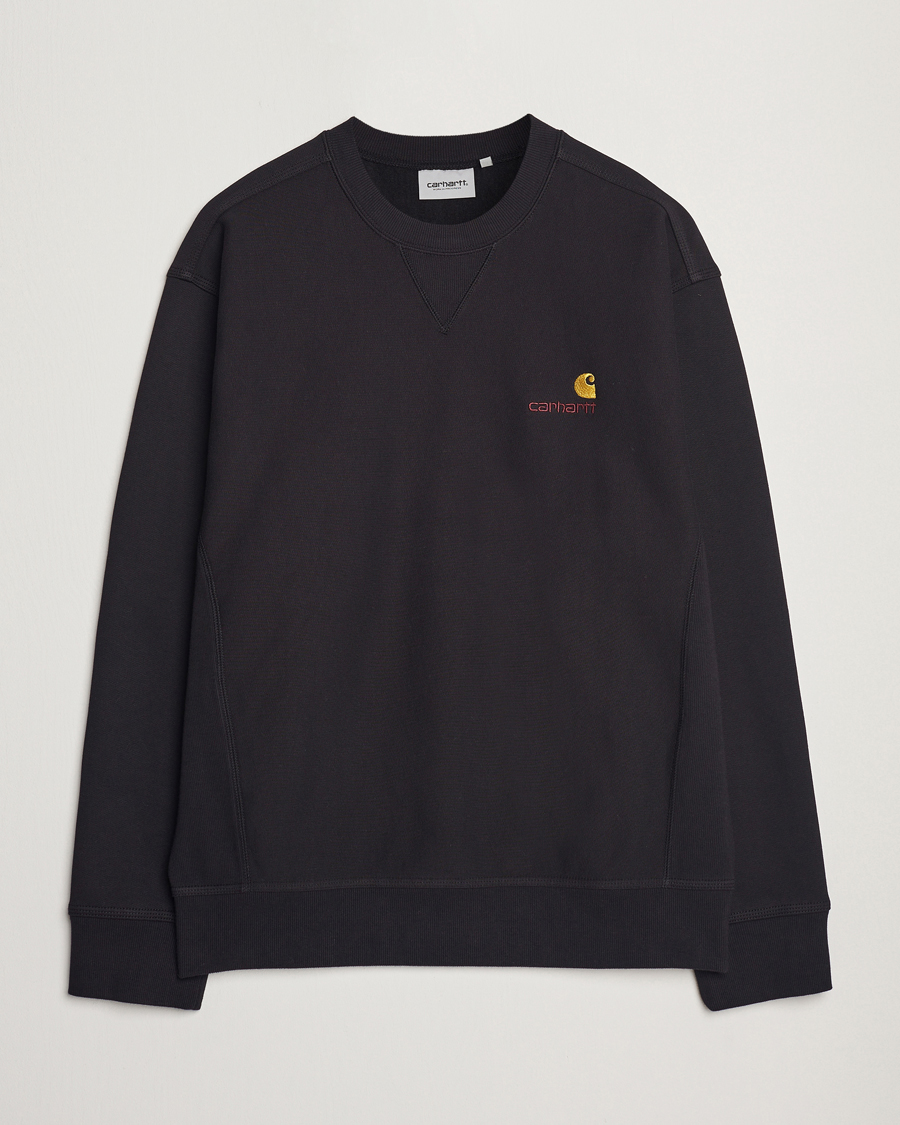 Uomini | Maglieria | Carhartt WIP | American Script Sweatshirt Black