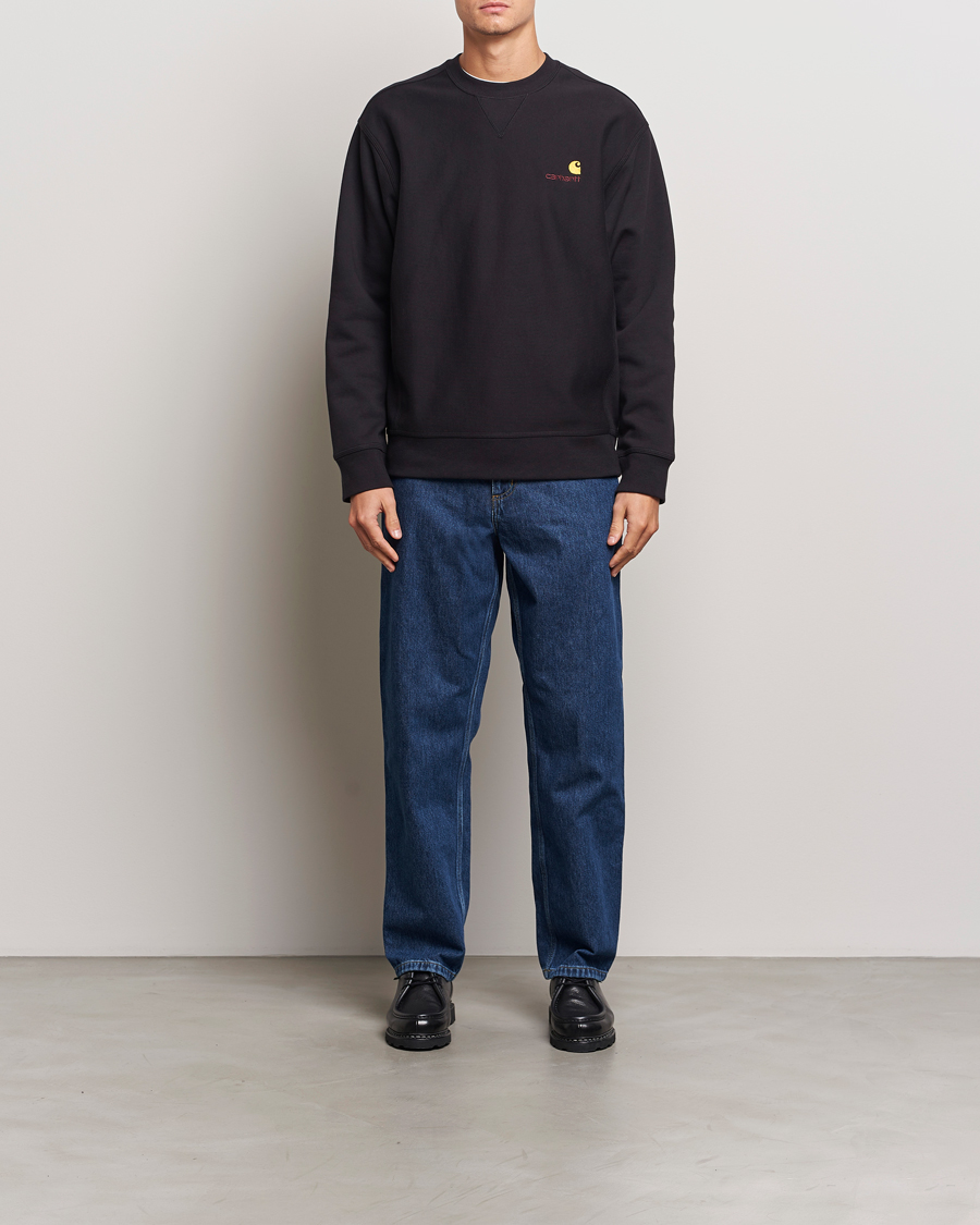 Uomini | Maglieria | Carhartt WIP | American Script Sweatshirt Black