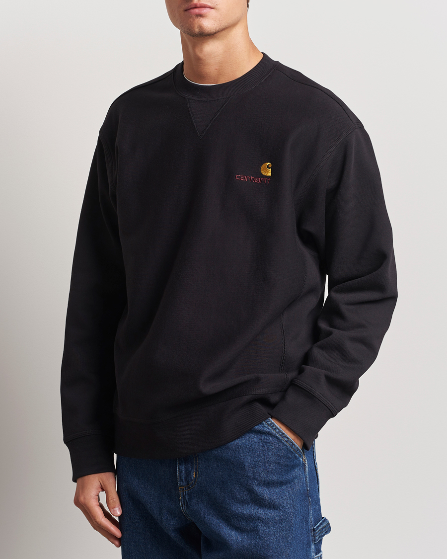 Uomini | Maglieria | Carhartt WIP | American Script Sweatshirt Black