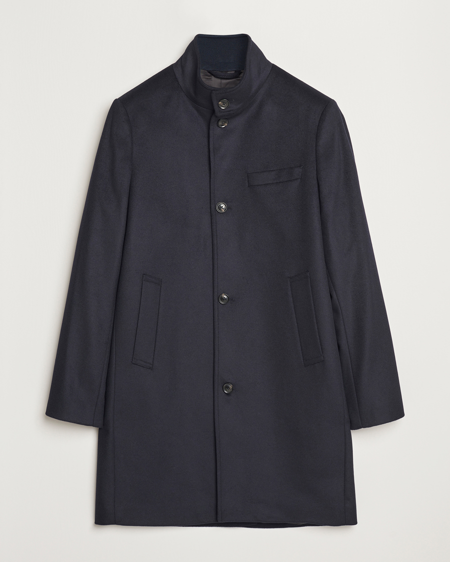 Uomini | Giacche | J.Lindeberg | Jesse Melton Cashmere Coat Navy