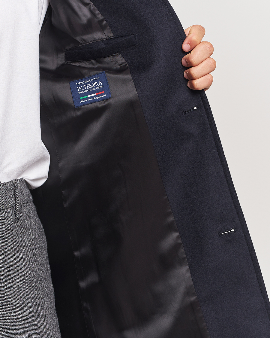 Uomini | Giacche | J.Lindeberg | Jesse Melton Cashmere Coat Navy