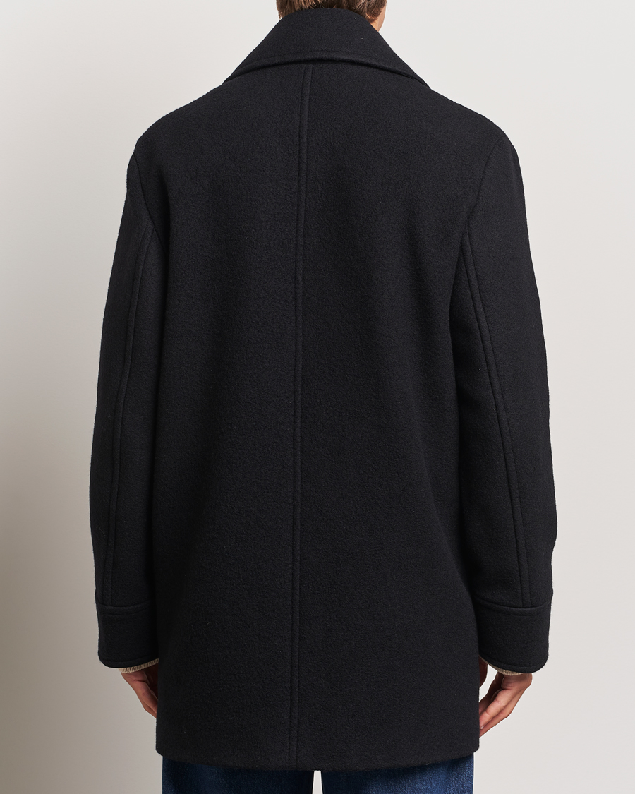 Uomini | Giacche | J.Lindeberg | Arno Double Breasted Coat Black