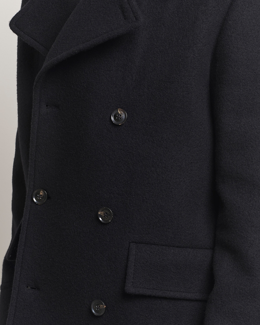 Uomini | Giacche | J.Lindeberg | Arno Double Breasted Coat Black