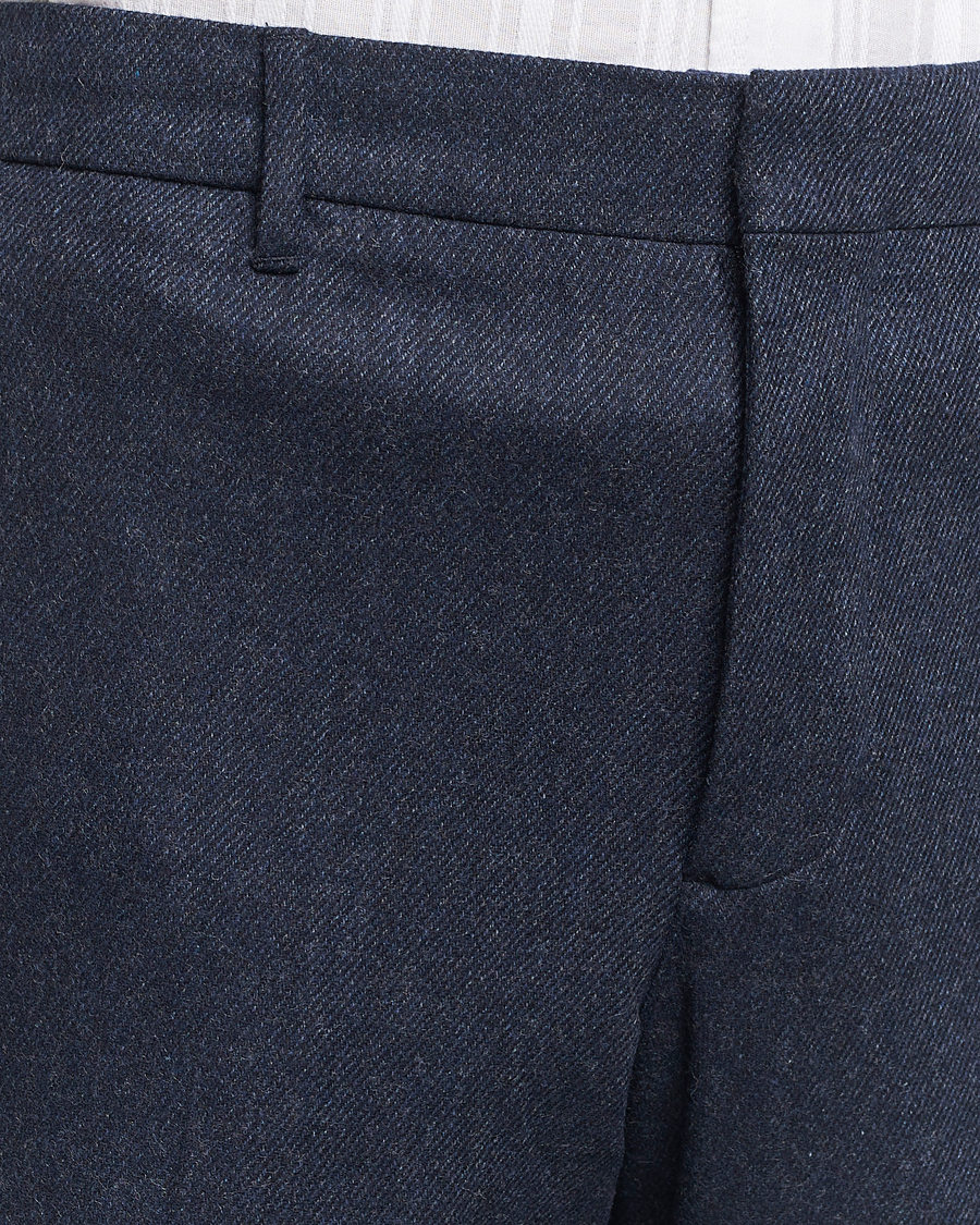 Uomini | Pantaloni | J.Lindeberg | Soren Twill Cash Flannel Pants Navy