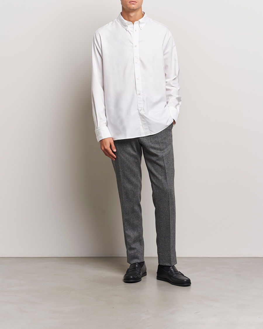 Uomini | Pantaloni | J.Lindeberg | Soren Twill Cash Flannel Pants Night Owl