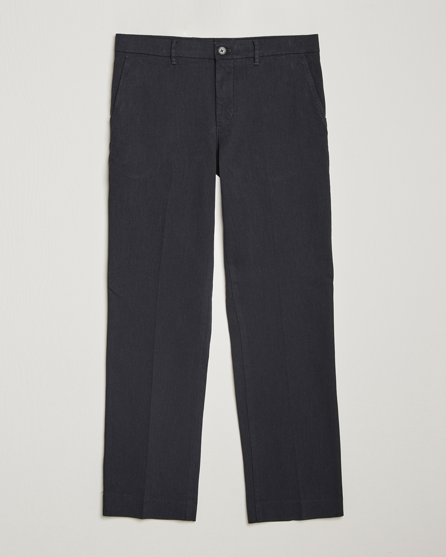 Uomini | Pantaloni | J.Lindeberg | Lois Flannel Twill Pants Dark Grey
