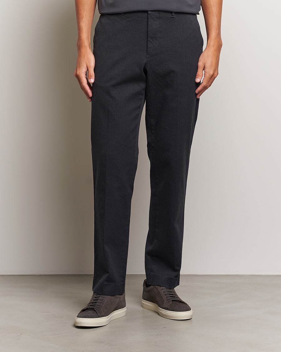 Uomini | Pantaloni | J.Lindeberg | Lois Flannel Twill Pants Dark Grey