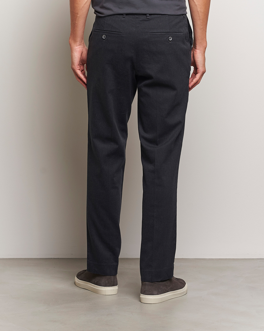Uomini | Pantaloni | J.Lindeberg | Lois Flannel Twill Pants Dark Grey