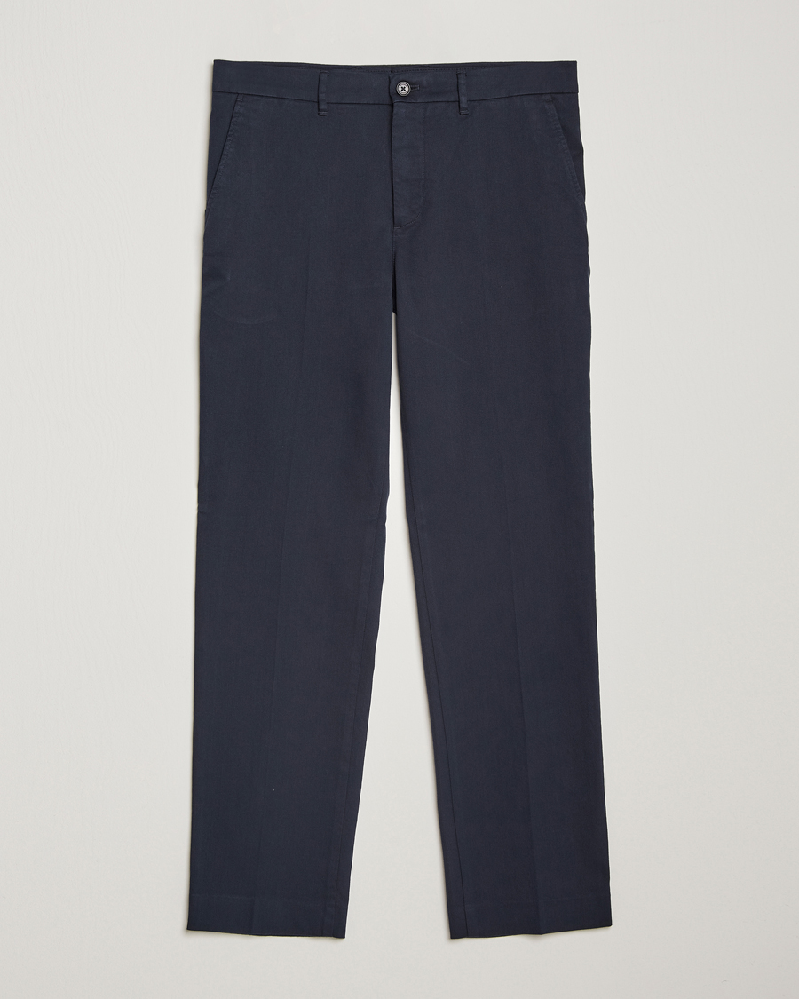 Uomini | Pantaloni | J.Lindeberg | Lois Flannel Twill Pants Navy